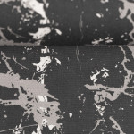 Baumwolle - Marmor schwarz grau